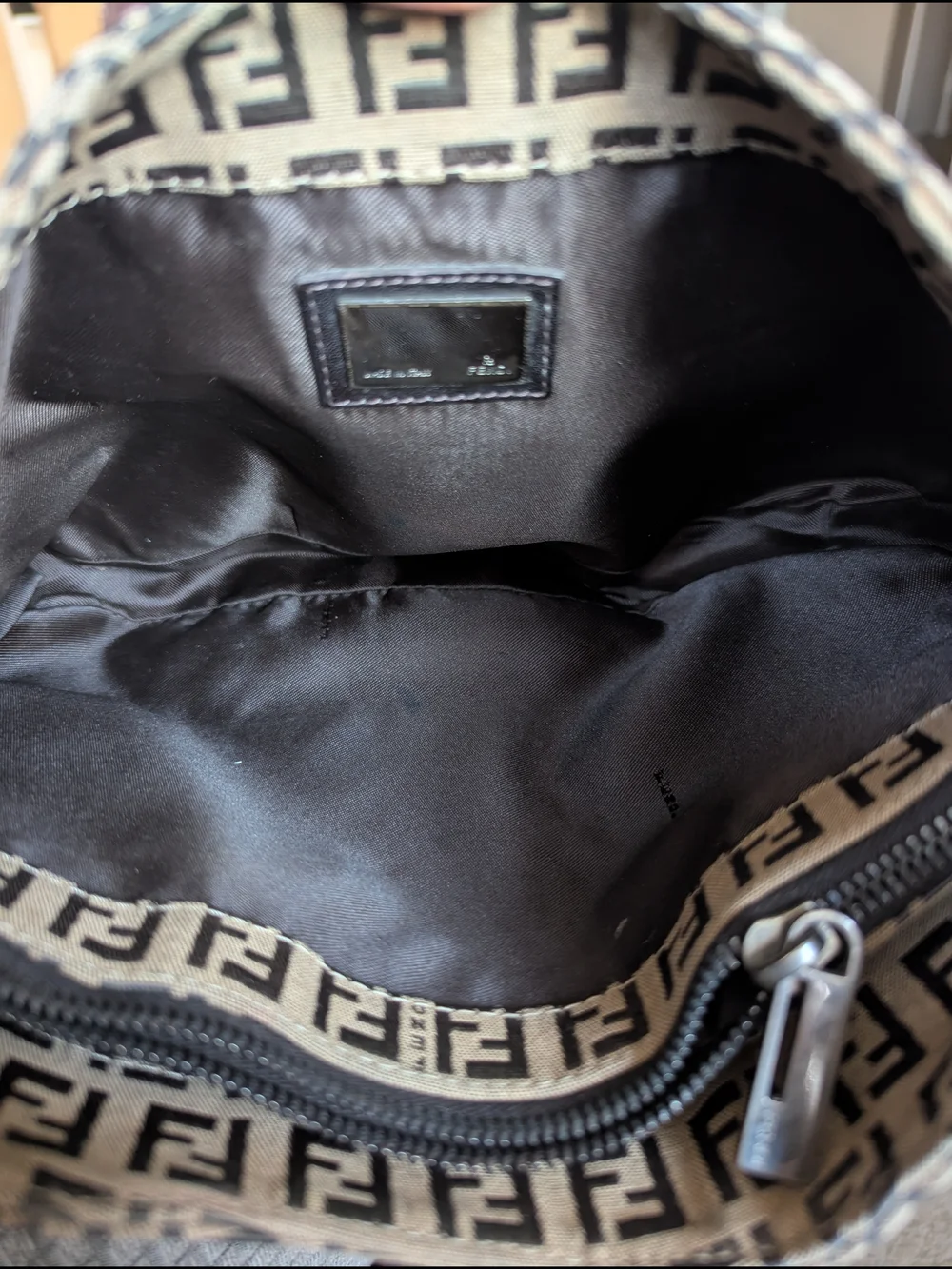 Fendi Zucchino Mamma Baguette Hobo Bag - Picture 9 of 13